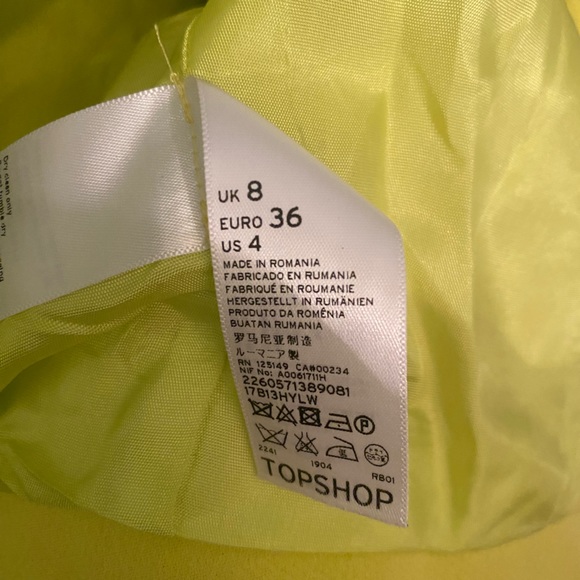 🌼 TOPSHOP Crepe Cropped Blazer Jacket - Picture 5 of 12